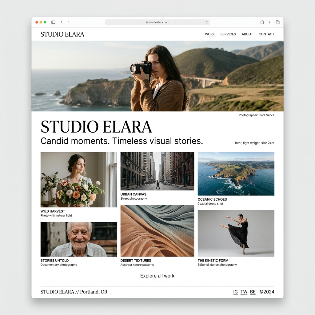 Portfolio Template Preview