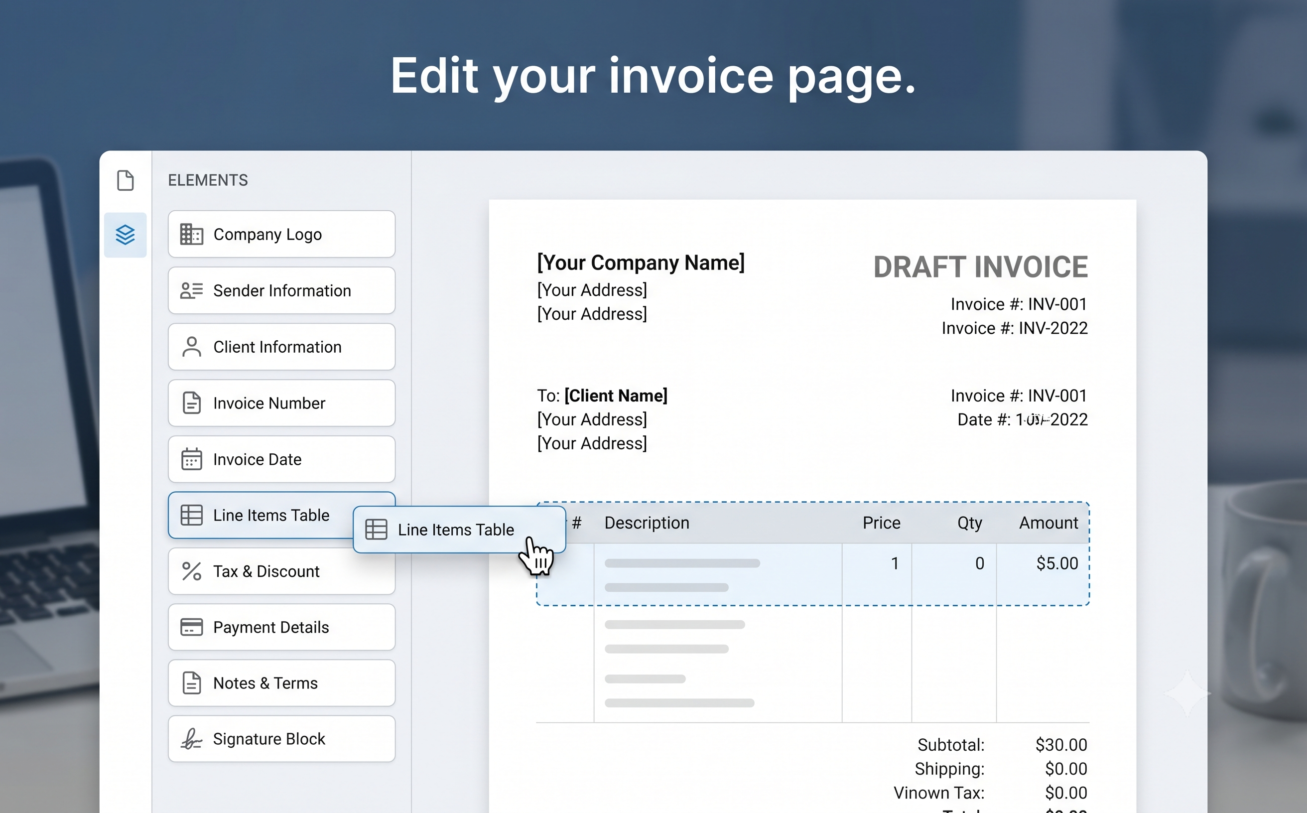 Invoicing